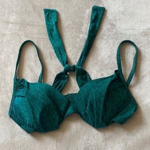 Sample size tag no care tag brand new bathing suit top